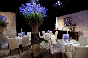 Lavender dining marquee party
