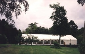 Frame Tent Exterioir ~ On Ringbeam with Window Walls