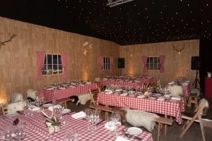 Ski Chalet marquee party