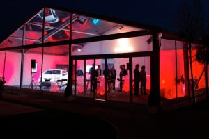 corporate evening event marquee