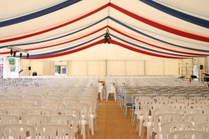 corporate marquee seating