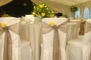 marquee banqueting tables
