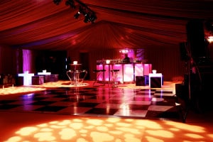 party marquee dance floor