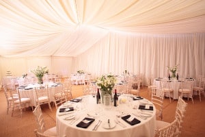 traditional wedding marquee