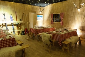 ski chalet party theme