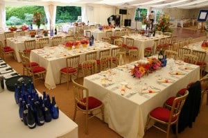Marquee table setting