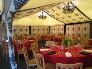 Black and white marquee decor
