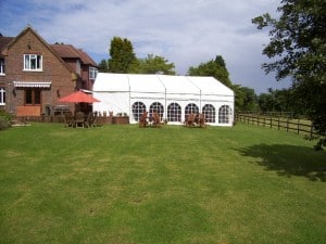 Marquee house extension