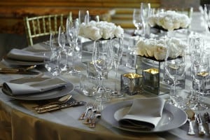 Marquee wedding table
