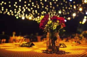 Marquee wedding table