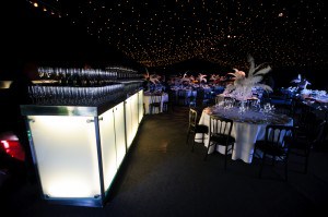 Marquee black and white decor