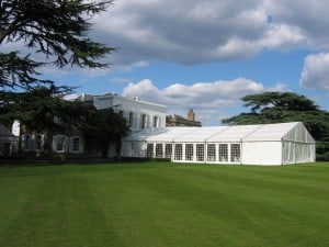 Marquee house extension