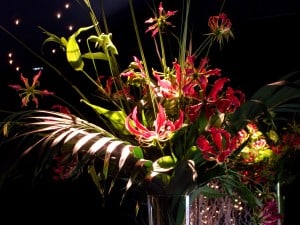 Marquee event flowers