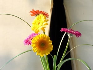 Floral marquee decor