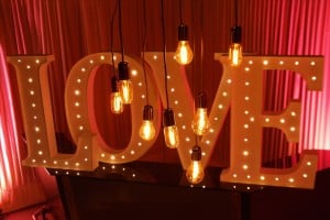 Love sign decor