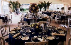 Marquee wedding table