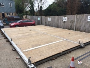 Raised Wooden flooring