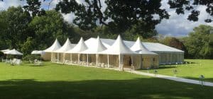 a marquee at home