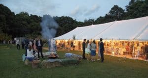 Traditional pole marquee