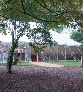 Traditional pole marquee