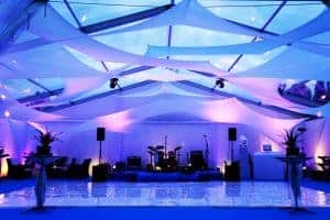 Clear marquee party venues
